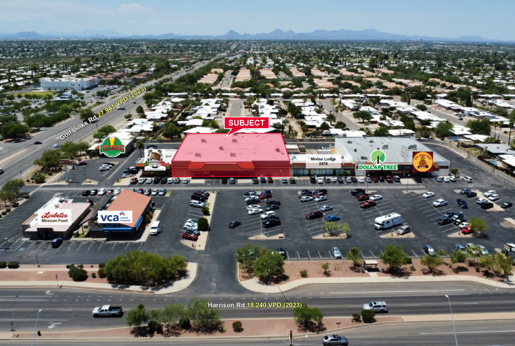 Aerial photo of 2520 S Harrison Rd 